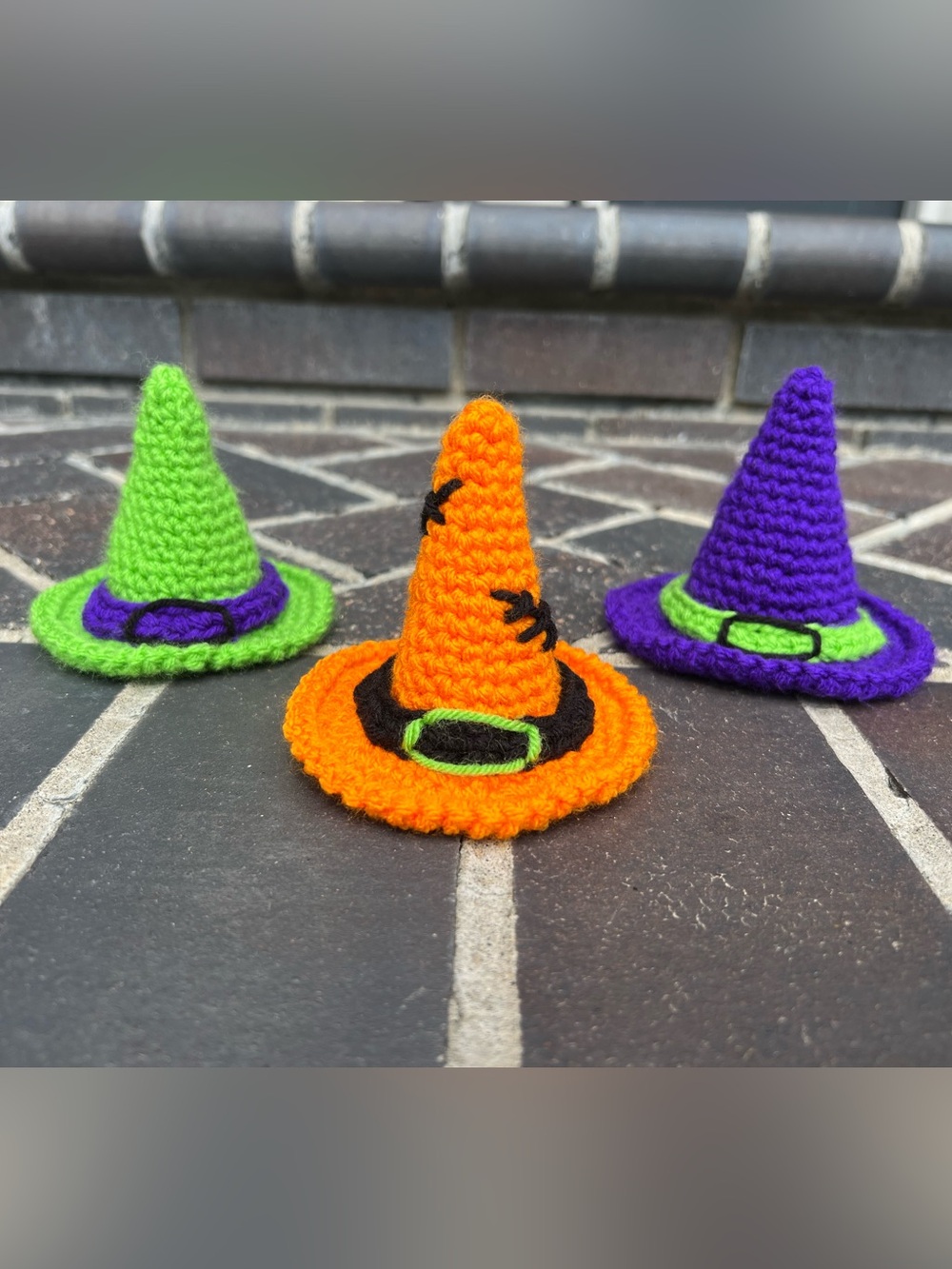 Hand Crocheted Little Halloween Witches Hat!